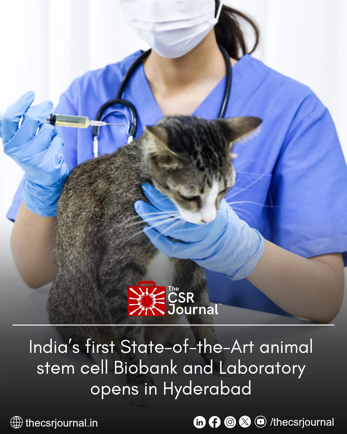 The CSR Journal on X: "In a major stride for veterinary science and  biotechnology in India, the country's first state-of-the-art Animal Stem  Cell Biobank and Laboratory has been inaugurated at the National