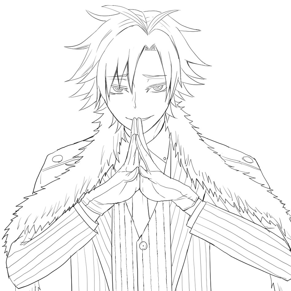 桃源暗鬼　唾切
模写
#イラスト