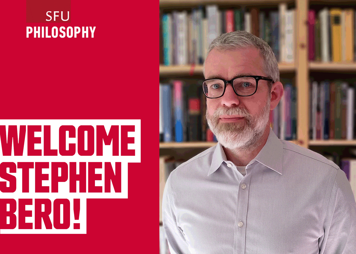 SFUphilosophy's tweet photo. The SFU Philosophy Department is delighted to welcome Dr. Stephen Bero to our faculty this Fall! https://t.co/lSb8cRfObn