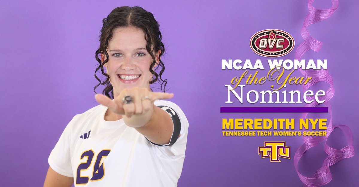 Meredith Nye selected as OVC's NCAA Woman of the Year nominee | READ: tennesseetech.prestosports.com/general/2025-2… #WingsUp