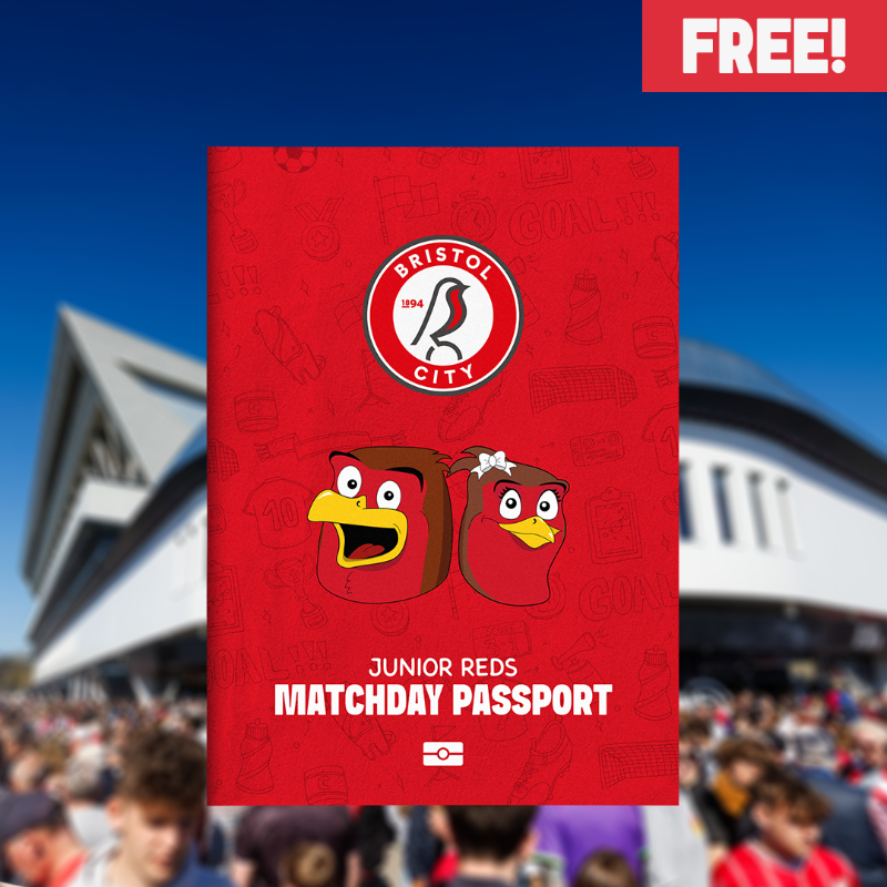 BristolCity's tweet photo. 🤩 Junior Reds can collect a FREE Junior Reds Matchday Passport from the A8 retail pop-up shop tomorrow night!

Find out more: 👇
