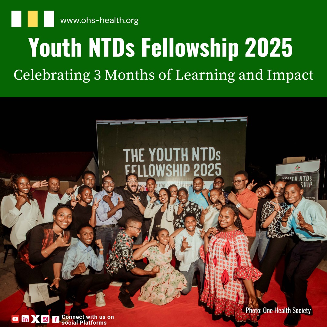 onehealth_tz's tweet photo. Celebrating three Months of learning and Impact with NTDs Fellows 2025.

After three months of dedicated learning and community engagement activity, our Youth NTDs Fellows 2025 are not just students—they advocates for change.

Fellows are now equipped to take on the challenge of eliminating neglected tropical diseases as public health problems. Through their intensive training, our fellows have gained the skills and knowledge to drive policy change and raise crucial awareness about disease prevention.

Their work is a powerful step toward a future where no one suffers needlessly from these preventable diseases. 

Join us in celebrating their commitment to creating a healthier world.

Thanks to our partners and sponsors Drugs for Neglected Diseases initiative @DNDi, Southern Africa Youth Forum @SAYoF_Official, Ministry of Health (MoH) @wizara_afyatz, AFRICAPHSN @AfricaPHSN Tanzania NWG, Indian Institute of Public Health- Delhi (IIPH-Delhi) @IIPHDelhi and COHERD @coherdiiphg for their unwavering support in making the first ever Youth NTDs Fellowship cohort impactful.