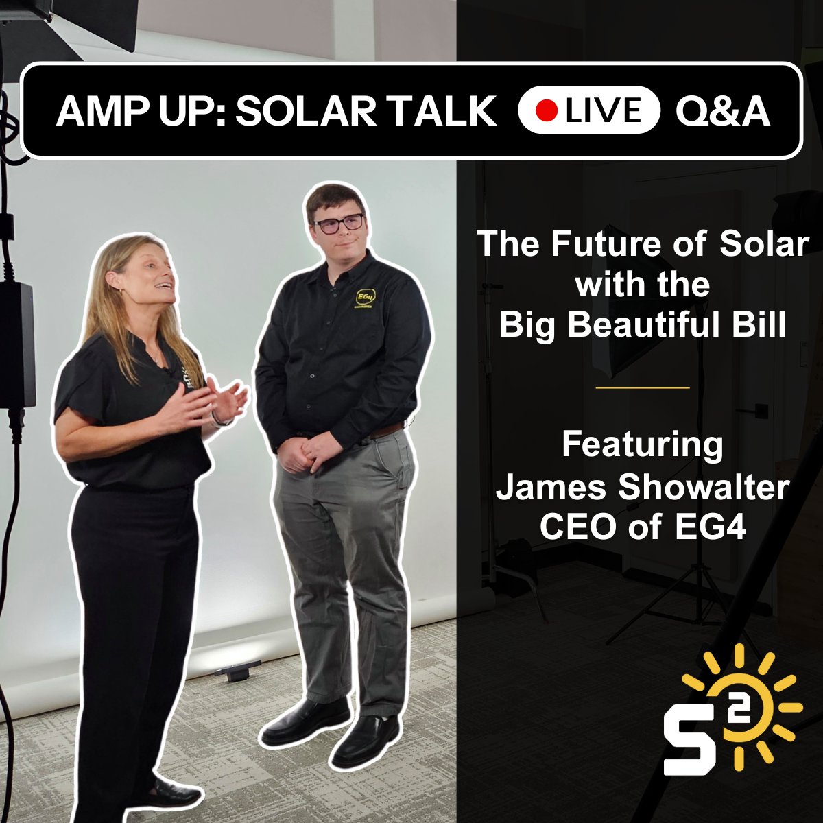What is the Big Beautiful Bill and what does it mean for the future of solar? ☀️ 

We’re going LIVE with James Showalter, CEO of EG4, to unpack what this new legislation means for the solar industry.

📆 Aug 12 | 3PM CST
🔗 Subscribe: bit.ly/42yXUg3