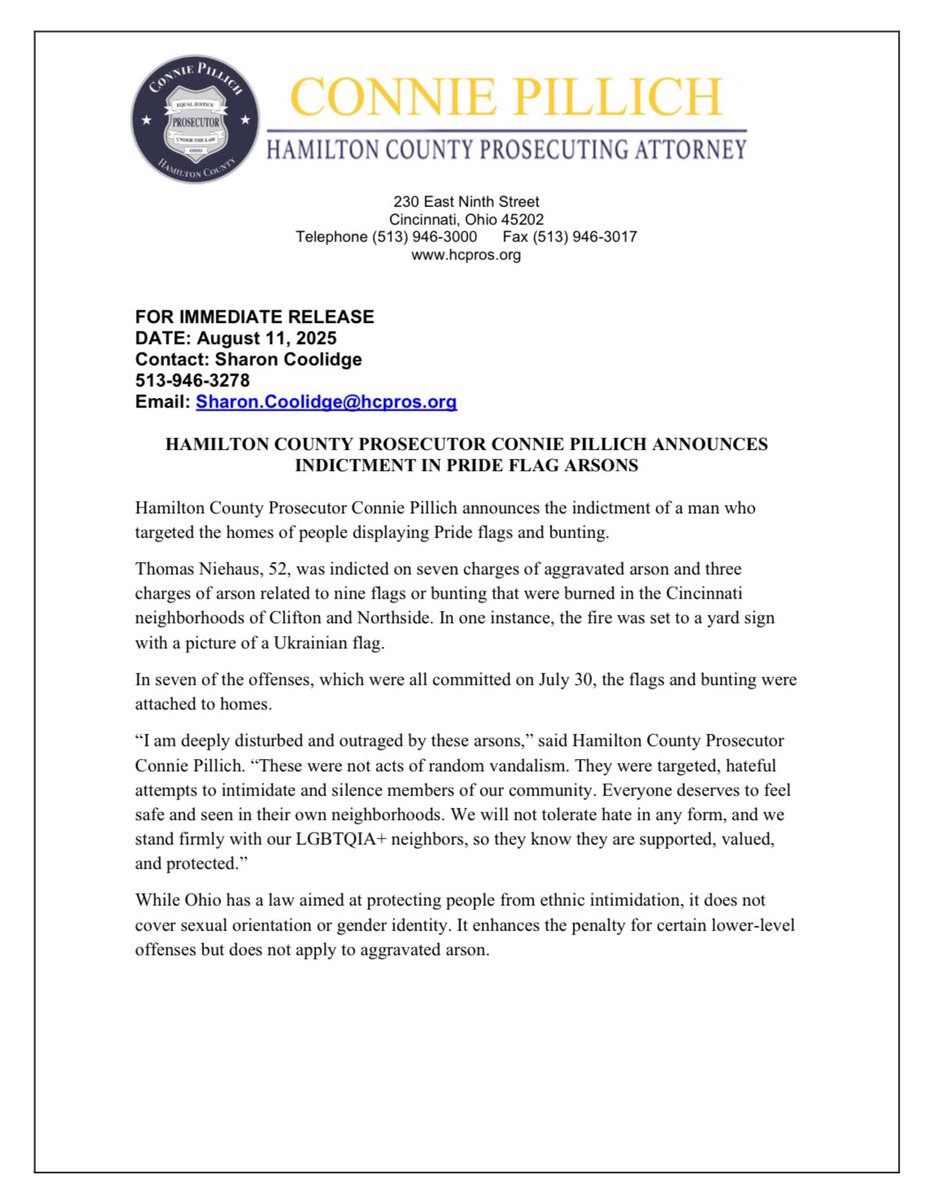 Hamilton County Prosecutor Connie Pillich (@Connie_Pillich) / Posts / X