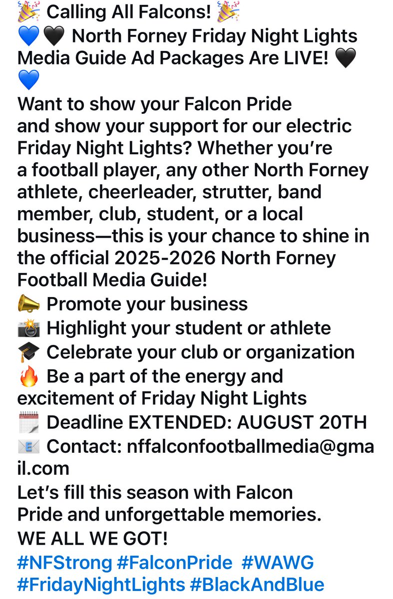 North Forney Football Booster tweet media
