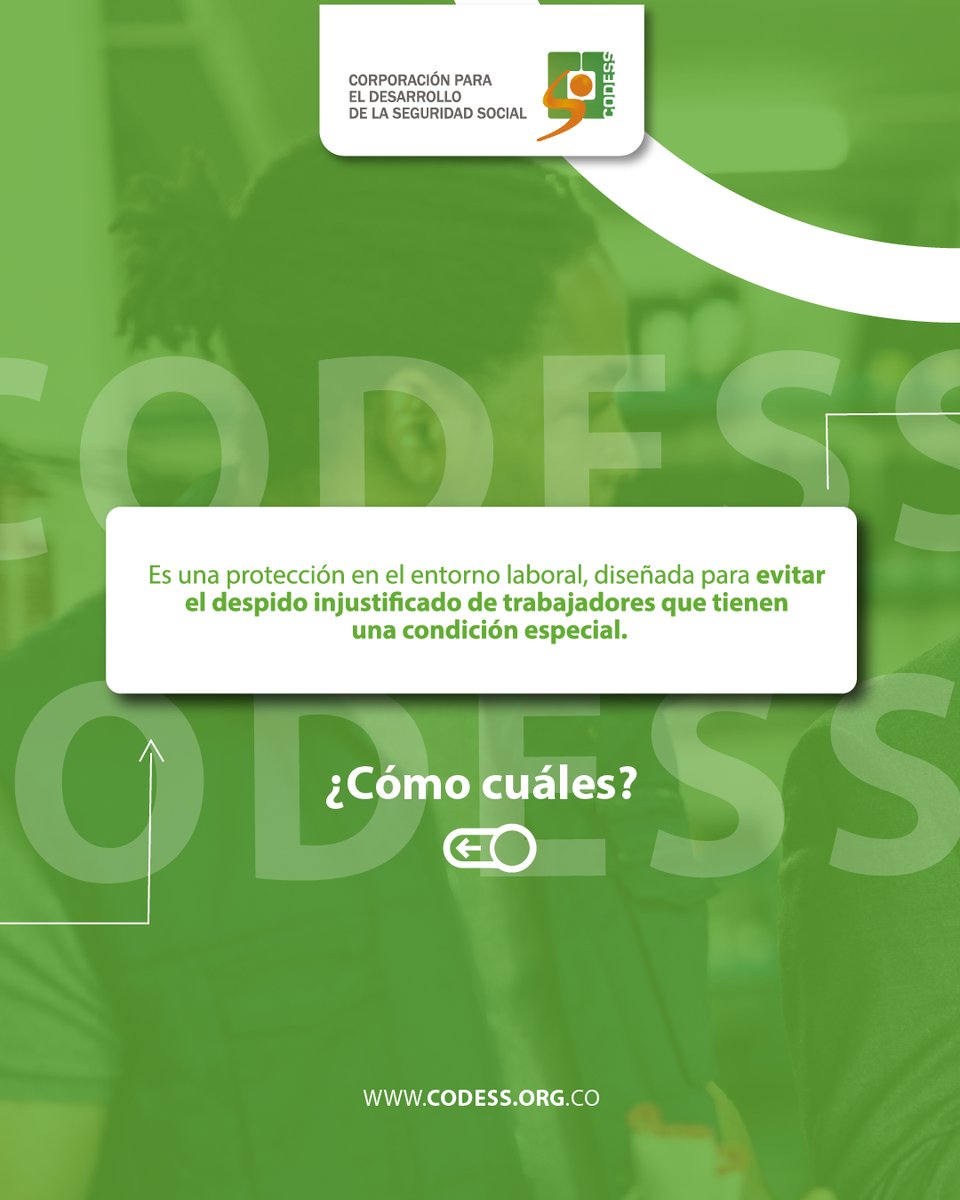 codessco's tweet image. ¿Habías escuchado de la estabilidad laboral reforzada?
En CODESS te ayudamos a comprender y aplicar estas normativas para evitar sanciones, condenas y reintegros. 💪🏻 

Escríbenos hoy para saber más.

#CODESS #InfórmateConCodess #DerechosLaborales #EstabilidadLaboralReforzada