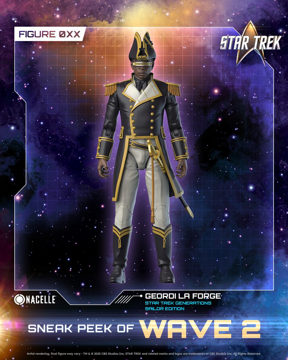 Dreelrayk's tweet photo. I’m excited to show another addition to the Star Trek figures I worked on: Geordi La Forge from 'Star Trek: Generations', brilliantly portrayed by @levarburton https://t.co/7bxL1cs2zL
