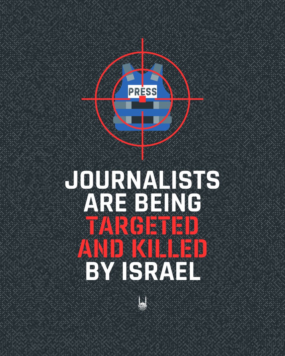 🛑 Over 230 journalists have been killed in #Gaza.

With international media banned, Palestinian reporters are risking their lives to show the world the atrocities.

Journalists, aid workers, medics — ALL civilians must be protected. Silencing the press is silencing the truth.