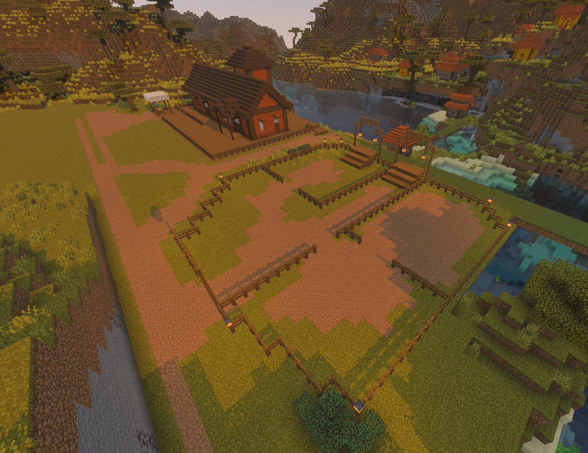 SwansonsxHymn's tweet photo. Progress on Valentine, built the pen next to Valentine train station ^^ https://t.co/tFuPDsyeOa