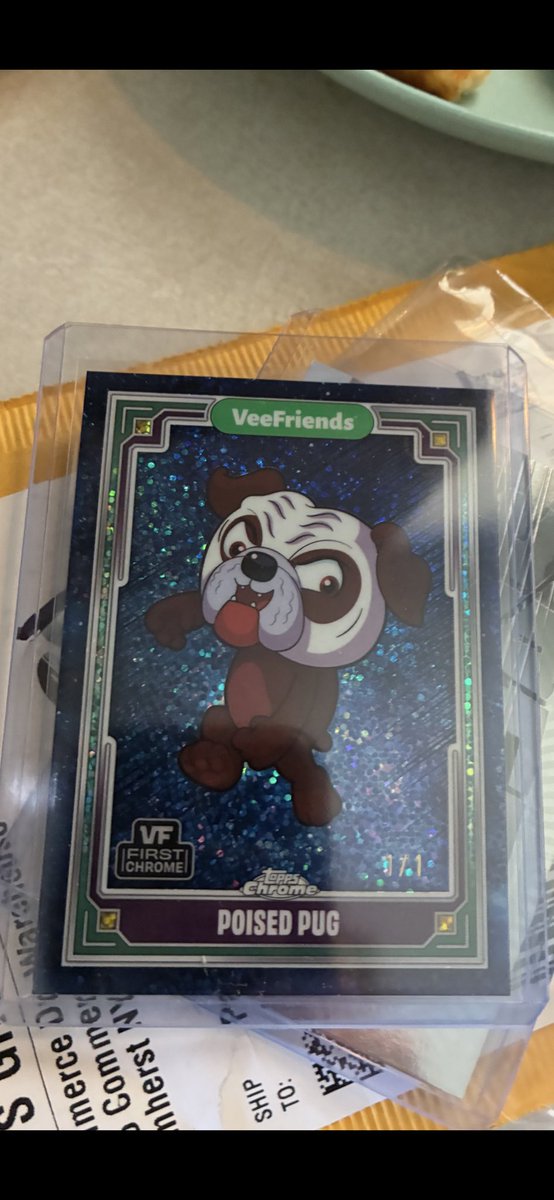 PwaydeH's tweet photo. @VeeCardsTrack I hit the Poised Pug 1/1 from the National premiere. https://t.co/QFNaQzIVsV