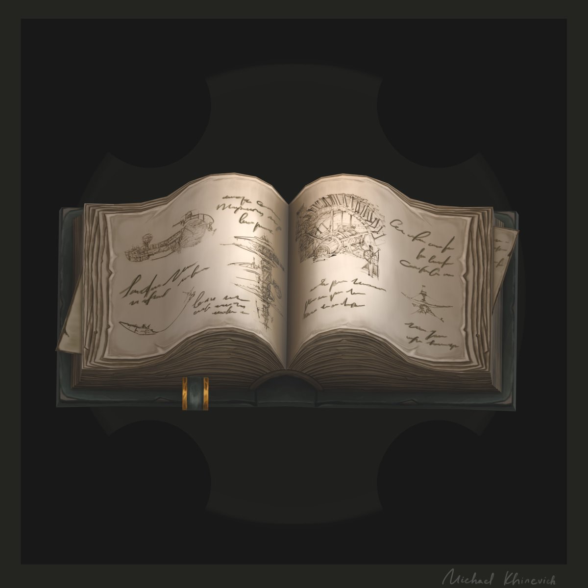 Mike_Khinevich's tweet photo. The Book. The final result. More on my ArtStation - https://t.co/hOVedncEFG https://t.co/aouu2iJz1K