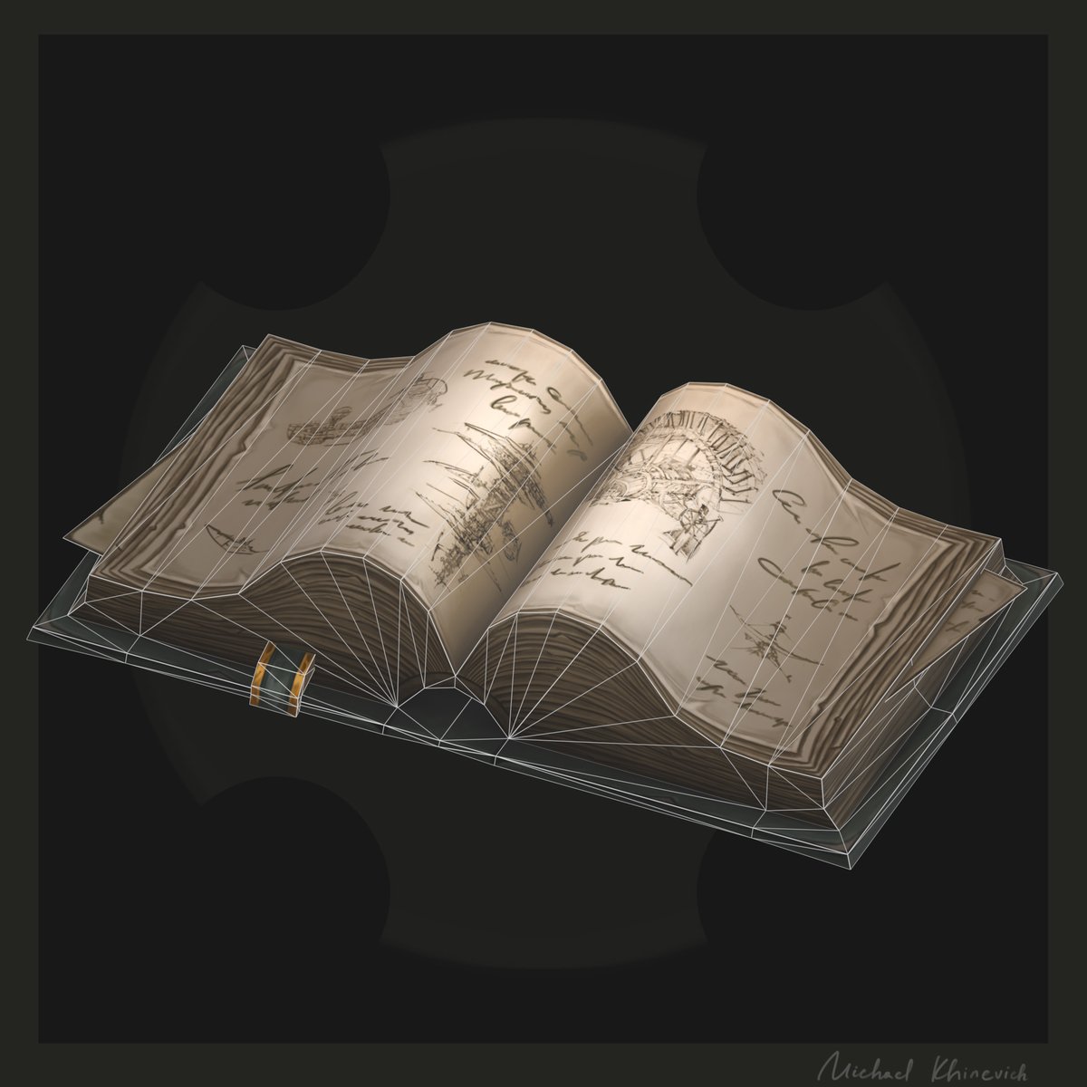 The Book. The final result. More on my ArtStation - artstation.com/artwork/eRogvb