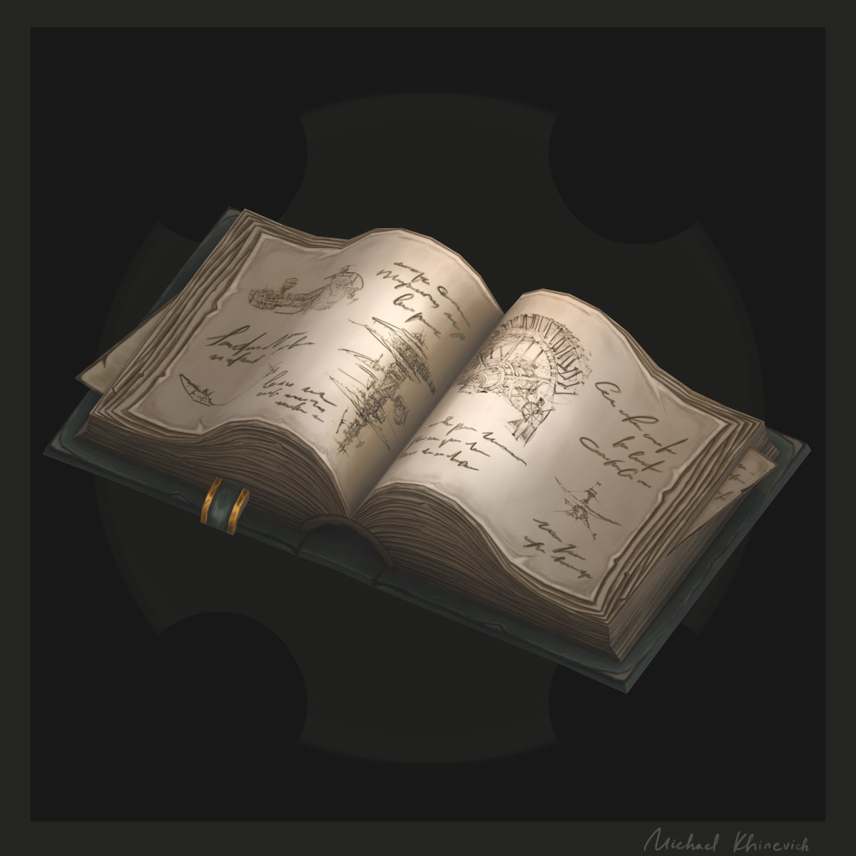 Mike_Khinevich's tweet photo. The Book. The final result. More on my ArtStation - https://t.co/hOVedncEFG https://t.co/aouu2iJz1K