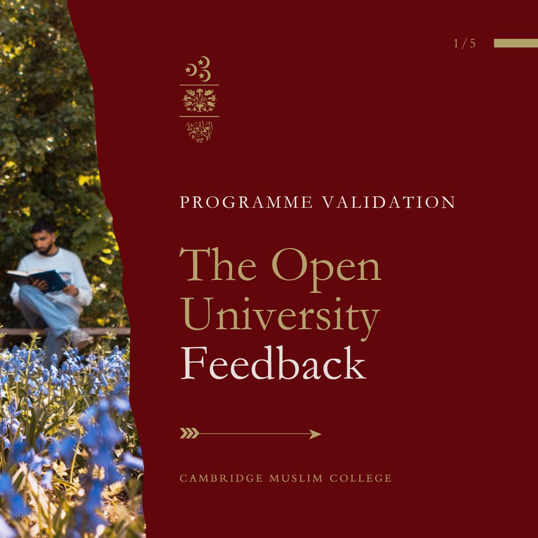 CMC_Cambridge's tweet photo. PROGRAMMES | Cambridge Muslim College receives high praise from The Open University during the programme validation process. (1/3)
π Read online: https://t.co/cXuwUUbLiW
#faithinscholarship #LearnWithCMC https://t.co/alG7oxZe8u