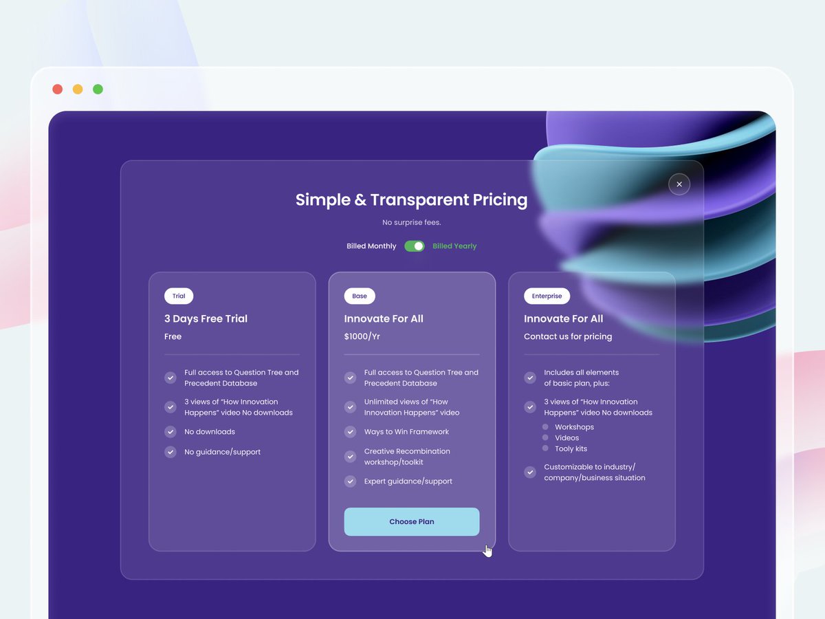 framerglowtheme's tweet photo. Modern price section with glass effect. 

#modernui #ui #UIUX #uidesign #ux #WebDesign #framer #framerglow #WWDC25 #glasseffect #webui #Web3 https://t.co/BGYFsIuXXS