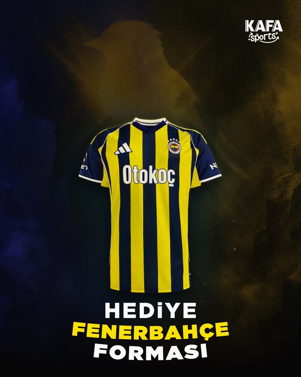 🟡🔵 1 kişiye Fenerbahçe forması hediye.

☑️ Bizi takip et,
🔁 Tweet'i RT'le,
Formayı kazanma şansını yakala.

📌 Formayı hediye edeceğimiz takipçimizi 14 Ağustos Perşembe günü duyuracağız.