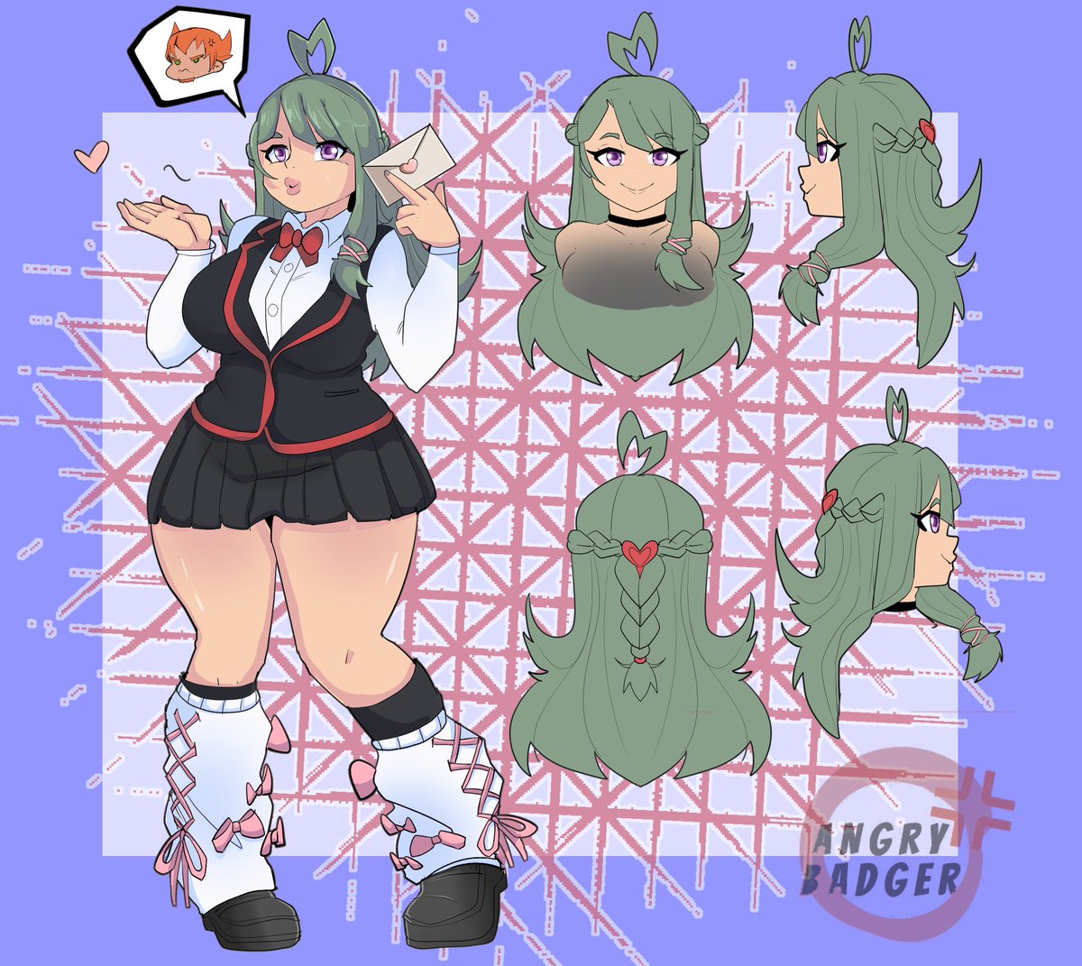 Angrybadger2213's tweet photo. I finished the design of my OC Usagi, where one of her universes is Yandere. (Someday I’ll have the money to commission the 3D hair model, haha).
 
#ocart  #YandereSimulator #yandereoc  #ocreference https://t.co/bYJxmzvLRB