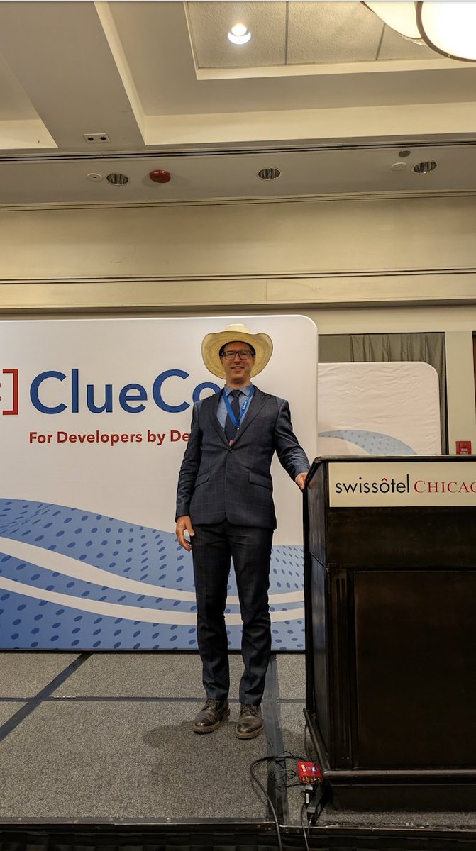 FreePBX's tweet image. Our own Chris Maj took the stage at #ClueCon in Chicago last week! Thanks to everyone who stopped by to listen or chat. We had a great time connecting with you! 🤠