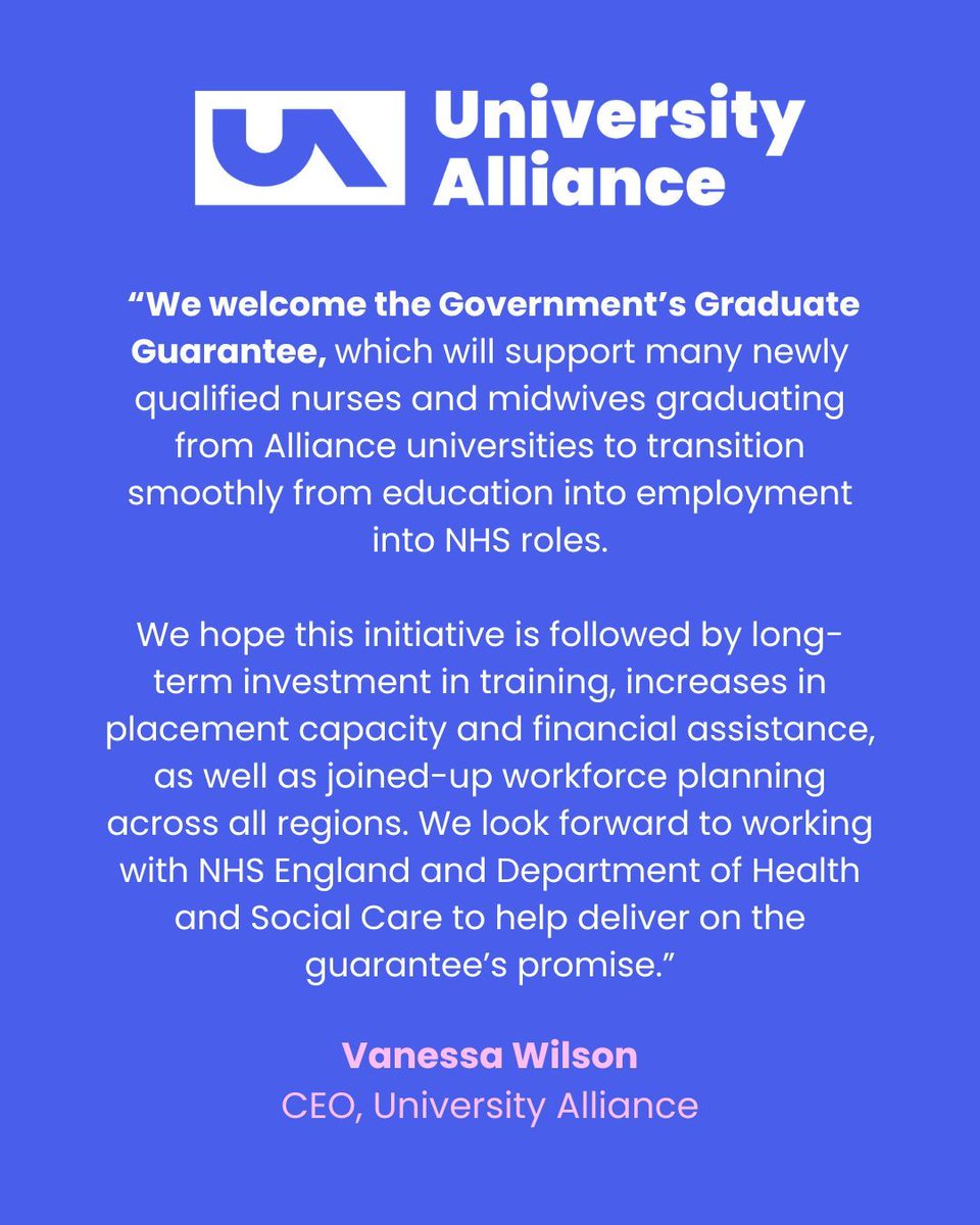 Our reaction to the Government's Graduate Guarantee for newly qualified nurses and midwives, announced today:

buff.ly/CJdP05Q