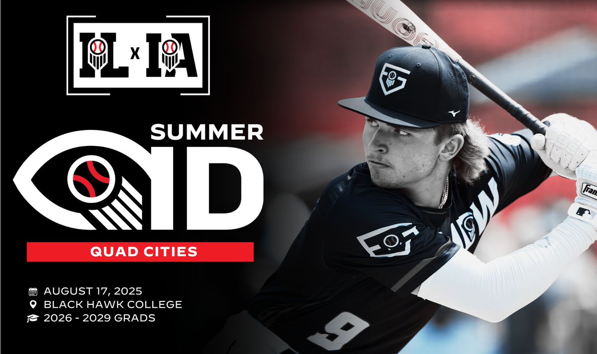 𝐐𝐮𝐚𝐝 𝐂𝐢𝐭𝐢𝐞𝐬 𝐒𝐮𝐦𝐦𝐞𝐫 𝐈𝐃 ☀️

This Sunday, our staff is headed to Black Hawk JC in Moline for the Quad Cities Summer ID. Register for the event with the link below.👇

🔗 loom.ly/OhYp-SI