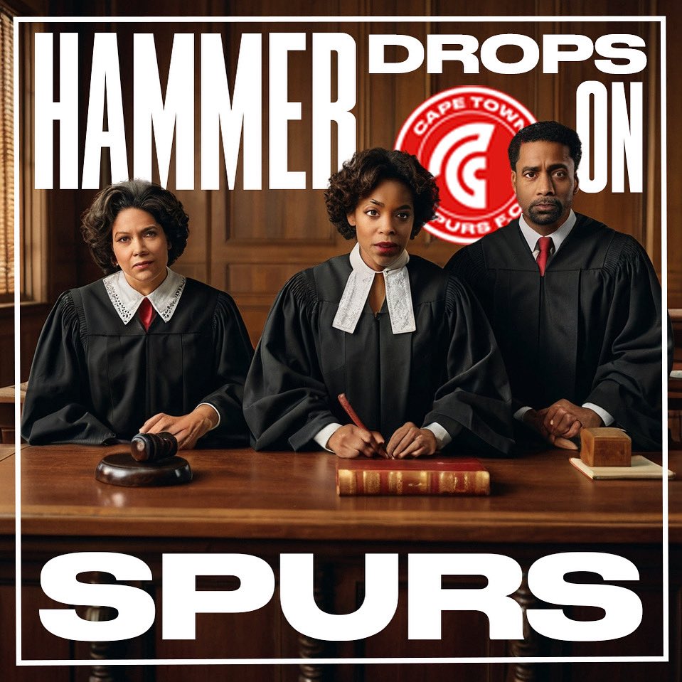 A Devastating Precedent for SA Football ⚽️ 

For more info follow link 🔗 capetownspurs.co.za/2025/08/11/ham…