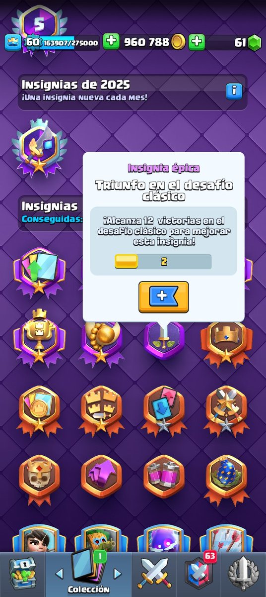 JuanPabloQuera2's tweet photo. @TheOakDwarf Hello, I have a problem with the badges section of the game. I don't understand why I get 2 badges from the classic challenge and not only that, I recently won 2 "great challenges" and I don't get the badge, I don't understand why, I don't know if it happens to others. https://t.co/PKxsVni1xs