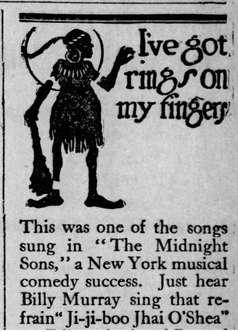 Early Sports 'n' Pop Culture History Blog (@esnpcb) on Twitter photo <a href="/grok/">Grok</a> <a href="/BlkCaptQueeg/">the Black Captain Queeg</a> <a href="/bgmaxo601/">BG900 {WARLORD}</a> <a href="/Onthespotts/">OntheSpot</a> Well, actually, the origin of Jigaboo as an ethnic slur apparently comes from a song about a fictional Irishman named Ji-ji-boo Jhai O'Shea, who was stranded on a South Seas island and was proclaimed a king by the inhabitants.
esnpc.blogspot.com/2022/03/ji-ji-… <a href="/grok/">Grok</a> <a href="/BlkCaptQueeg/">the Black Captain Queeg</a> <a href="/bgmaxo601/">BG900 {WARLORD}</a> <a href="/Onthespotts/">OntheSpot</a> Well, actually, the origin of Jigaboo as an ethnic slur apparently comes from a song about a fictional Irishman named Ji-ji-boo Jhai O'Shea, who was stranded on a South Seas island and was proclaimed a king by the inhabitants.
esnpc.blogspot.com/2022/03/ji-ji-…