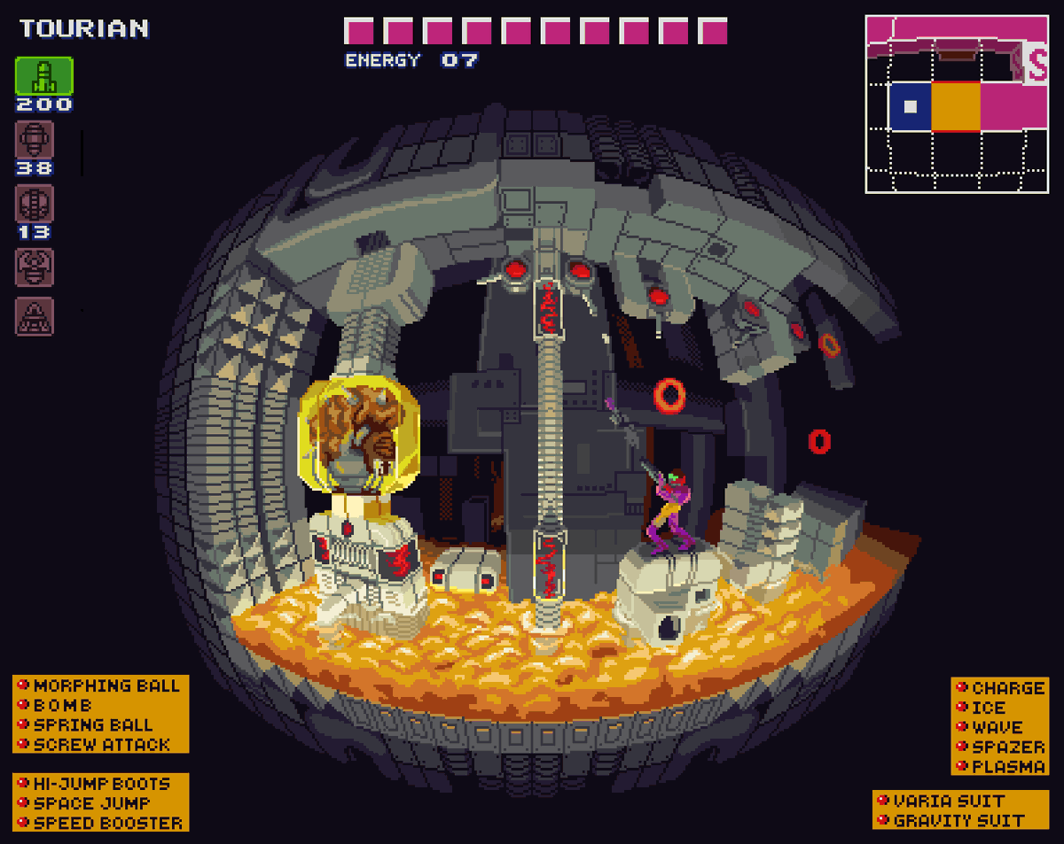 Tourian from Super Metroid