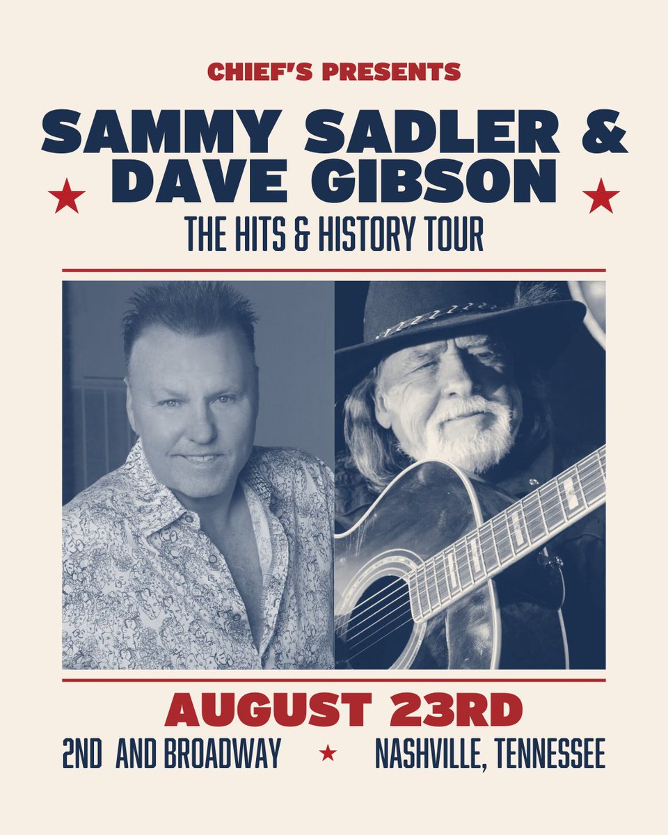 2911co's tweet photo. .@SammySadler & @GibsonWrites are coming to @ChiefsBroadway Aug 23rd. New single #IfIHadACheatingHeart, premiered by #dillonweldon w/#driftingcowboypodcast. Purchase/stream: https://t.co/QPPmq3qA5R - https://t.co/NARTDxJM4h https://t.co/WjcGWuK6WL