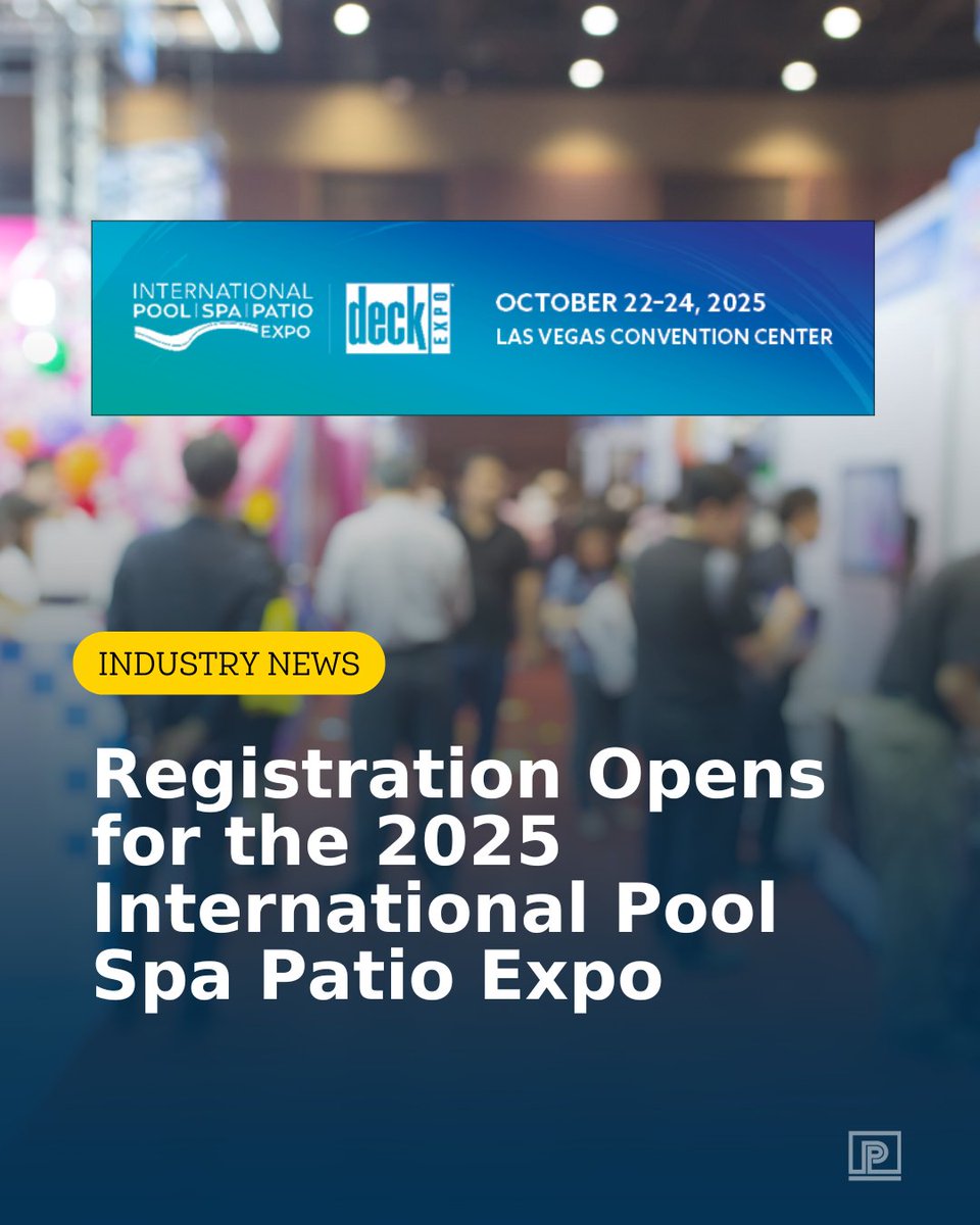 PoolProMag's tweet image. Registration is now open for the 2025 International Pool Spa Patio Expo in Las Vegas! 🎉

Get the full scoop here: poolpromag.com/registration-2…
@PoolSpaPatio @ThePHTA