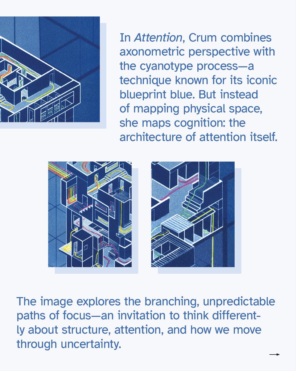 CompStudiesJrnl's tweet image. Crum blends the cyanotype’s 1840s roots in science with her own observations about attention in teaching and learning. 

#cs531 #chartingourcourse #compositionstudies #writingstudies #rhetcomp #coverart #cyanotype