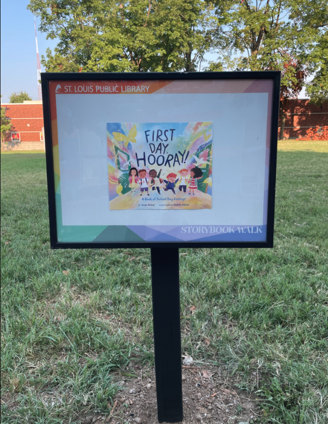 The school year’s almost here! Take a stroll through Ruth Porter Mall Park and enjoy our August Storybook Walk featuring First Day, Hooray!! by June Sobel.
Start your walk heading north from Delmar Blvd &amp; DeBaliviere Ave.