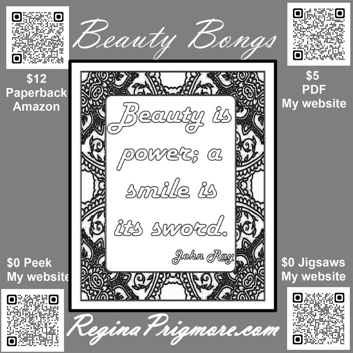 ReginaPrigmore's tweet photo. From my book ‘Beauty Bongs’ PDF Available @ my website for $5 https://t.co/CUMbPkpAK5
 
Or get the paperback from Amazon $12:https://t.co/w5eUWDZ0xk
 
#adultcoloring; #advancedcoloring; #bongs; #beauty; #Amazon; #ReginaPrigmore; #PrintYourOwn; #JohnRay https://t.co/nLFQiNvq9w
