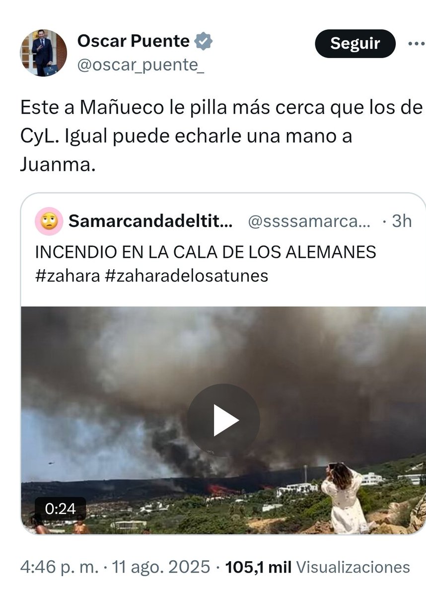 Pues a este punto de degradación institucional hemos llegado, señores. Un ministro macarra declarado haciendo gracietas con una catástrofe natural porque en esa zona no gobiernan los suyos. Y lo peor es que hay gente encantada con este saco de mierda. Asco.