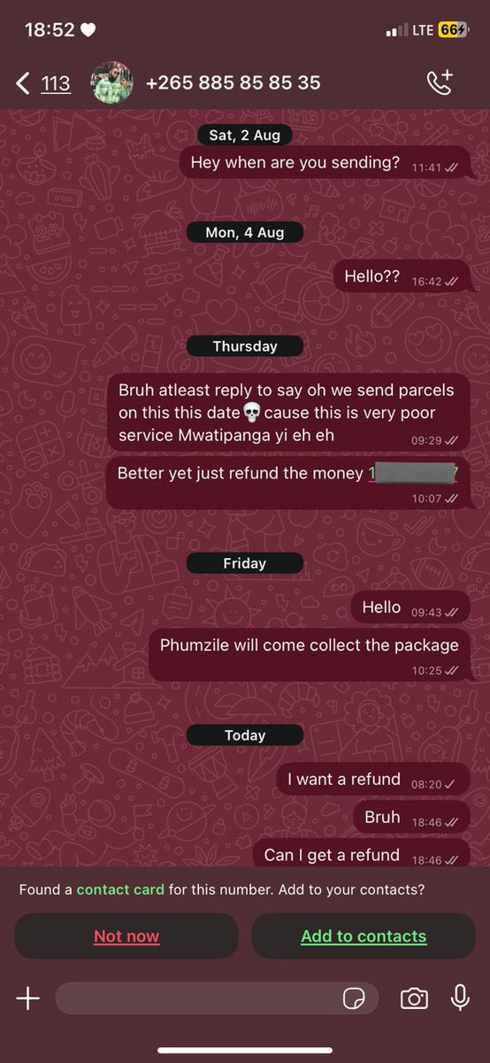 NadiaaNgaunje's tweet photo. Paid for pants from this guy drip ‘n’ pay about a week ago and he just disappeared and won’t pickup or answer texts but he’s very active….. @pay_drip ndibwezele ndalama yanga!!! https://t.co/qu0YGuQ7hW
