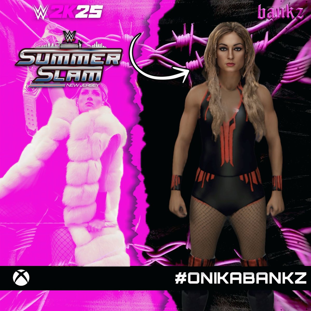 𝐎𝐧𝐢𝐤𝐚𝐁𝐚𝐧𝐤𝐳 (@onikabankz) on Twitter photo <a href="/BeckyLynchWWE/">Rebecca Quin</a> SummerSlam Gear is now on #WWE2K25 CC! 🔥
Tags - #onikabankz
#nxt #nxtuk #wwe #wwegames #wwe2k #WWE2K25 #beckylynch #beckylynchwwe #impactwrestling #aew #aewdynamite #wrestlemania41 <a href="/BeckyLynchWWE/">Rebecca Quin</a> SummerSlam Gear is now on #WWE2K25 CC! 🔥
Tags - #onikabankz
#nxt #nxtuk #wwe #wwegames #wwe2k #WWE2K25 #beckylynch #beckylynchwwe #impactwrestling #aew #aewdynamite #wrestlemania41