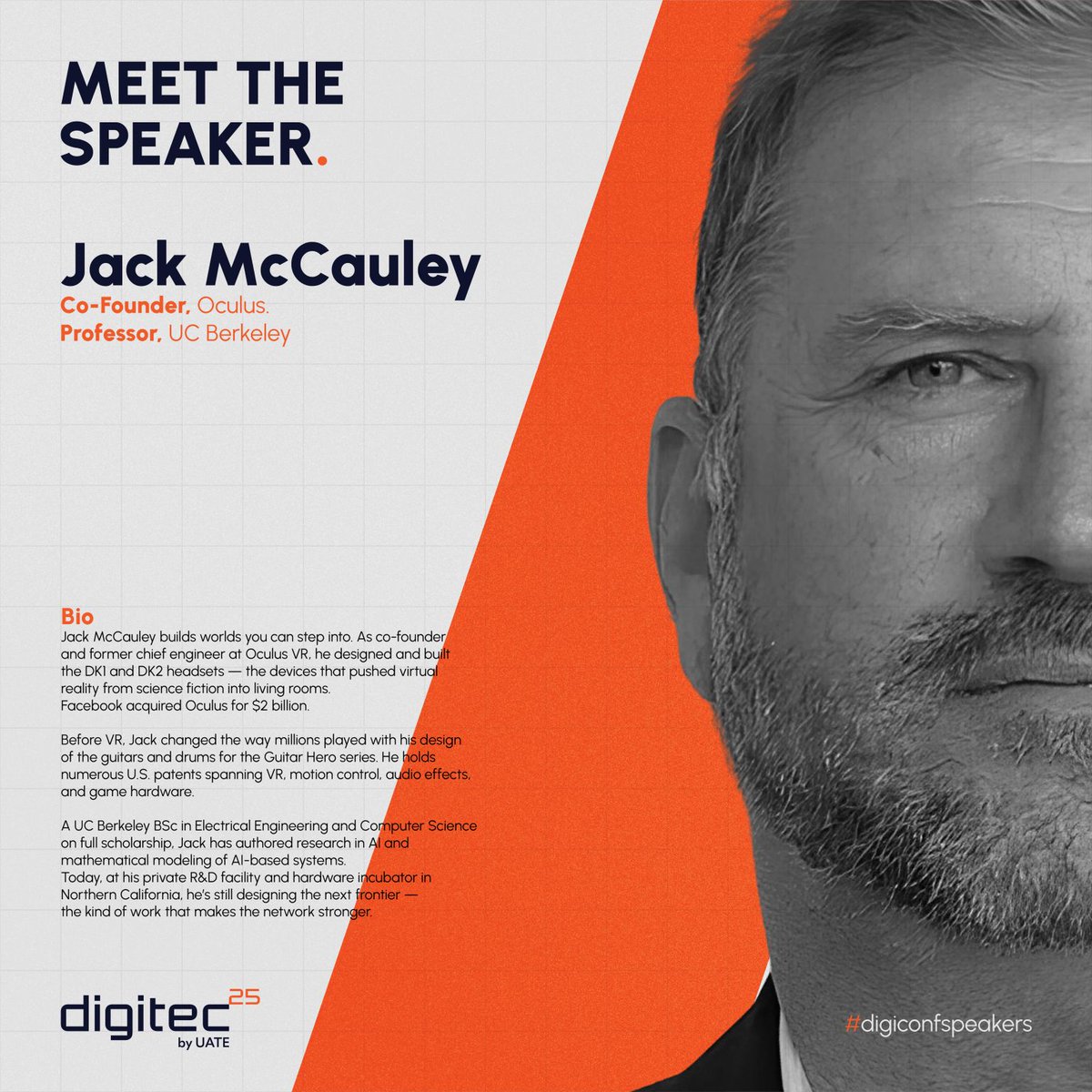 jackmccauley1's tweet image. Join @jackmccauley1 at #Digitec2025 October 10-12 and meet the visionary shaping the future. 
👉digitec.am

#DigitecAmenia #DigiTecbyUATE #digitec #Sciece #AI #innovation #technologies #Greatestinventorsalive #Oculus