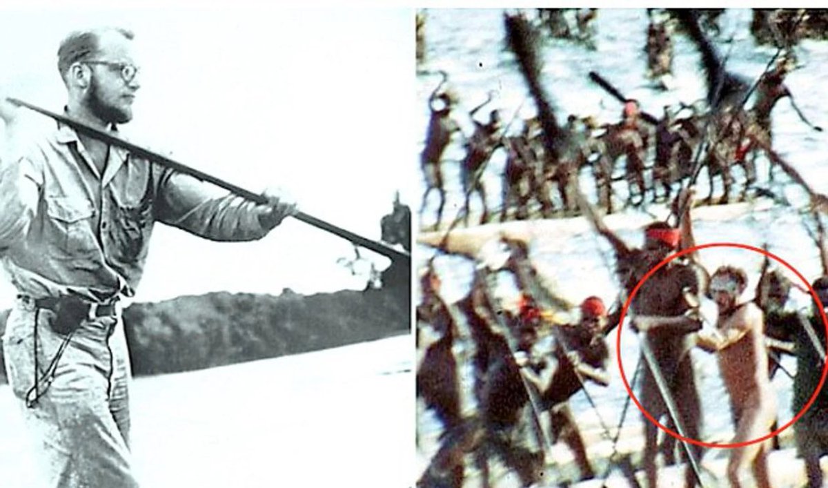 #عابر 

اختفى مايكل روكفلر دون أثر عام ١٩٦١ في بابوا غينيا الجديدة أثناء بحثه عن شعب أسمات، وهي قبيلة آكلة لحوم البشر. بعد سنوات، التُقطت صورة للقبيلة نفسها، وكان من بينهم رجل أبيض.