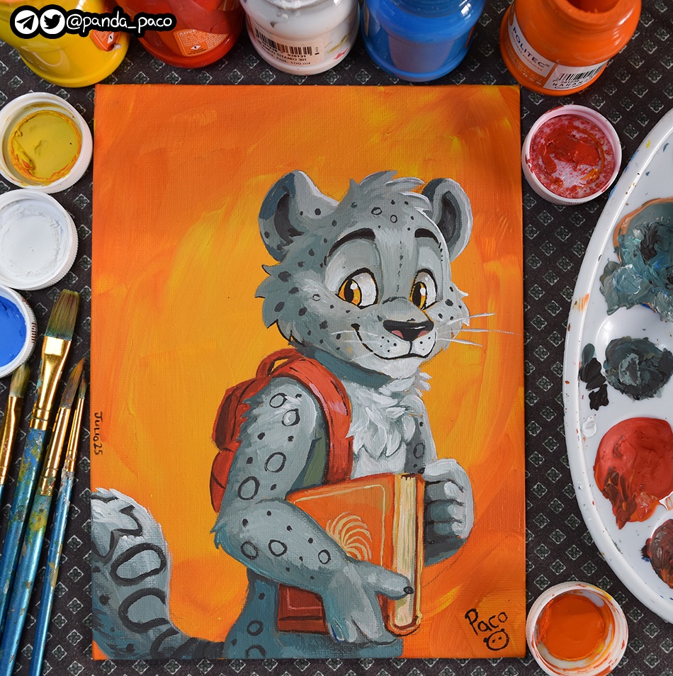 PacoPanda (@panda_paco) on Twitter photo Zero, the mathematician snep, carrying classic light reading for knowledge under one arm, today itโs a volume on the Theory of Dimensions, Finite and Infinite.
Painting for <a href="/zeromangahunter/">Zero Manga Hunter</a> , the snow leopard.
Traditional. Acrylics. Zero, the mathematician snep, carrying classic light reading for knowledge under one arm, today itโs a volume on the Theory of Dimensions, Finite and Infinite.
Painting for <a href="/zeromangahunter/">Zero Manga Hunter</a> , the snow leopard.
Traditional. Acrylics.