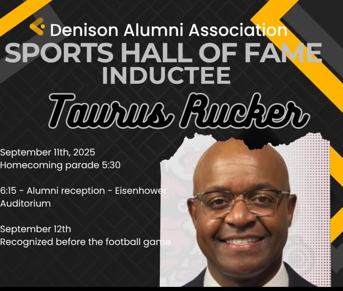 North Garland HS Football (@ngarlandfb) on Twitter photo Congratulations to our Head Coach <a href="/trucker89/">Taurus Rucker</a> on being inducted into the Denison Alumni Association Sports Hall of Fame!
Great man. Great leader. Great Coach. Well deserved! Congratulations to our Head Coach <a href="/trucker89/">Taurus Rucker</a> on being inducted into the Denison Alumni Association Sports Hall of Fame!
Great man. Great leader. Great Coach. Well deserved!