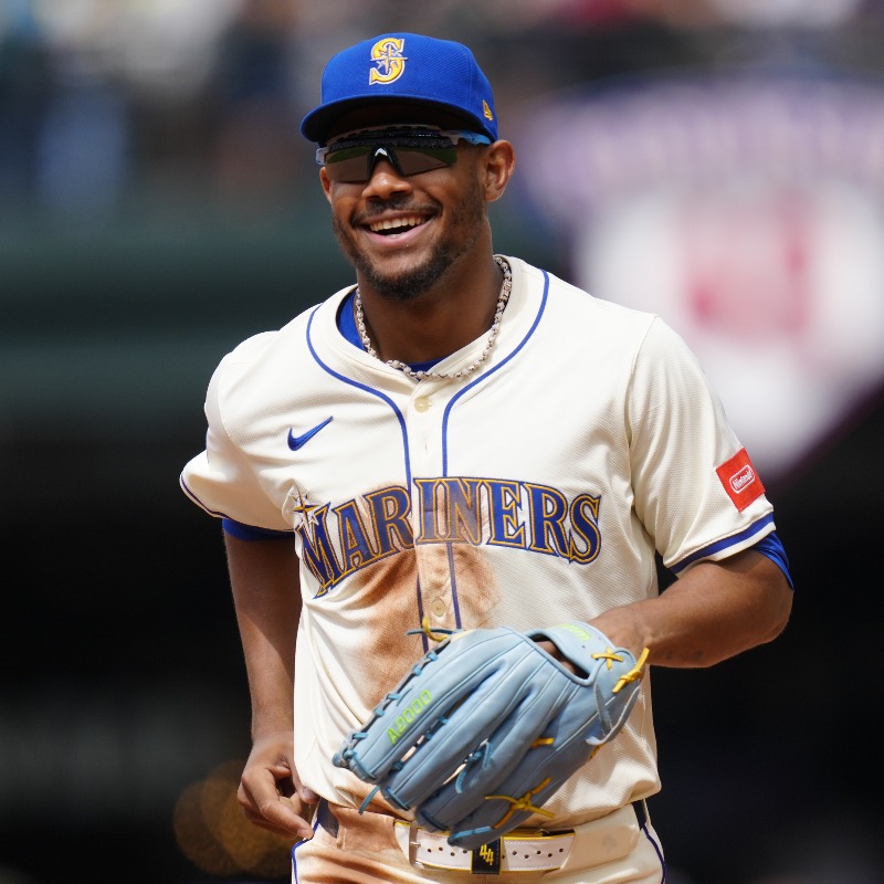 MarinersPR's tweet photo. Julio Rodríguez in the last month:

1.011 OPS, 12 HR, 21 RBI, 7 SB, .296 AVG (32x108) &amp; 1.8 fWAR in 26 games, with the @Mariners going 18-8 in those contests.

@JRODshow44's 12 home runs since July 11 LEAD the American League and rank T-1st in @MLB during that span. https://t.co/PgFtfj6Rjg