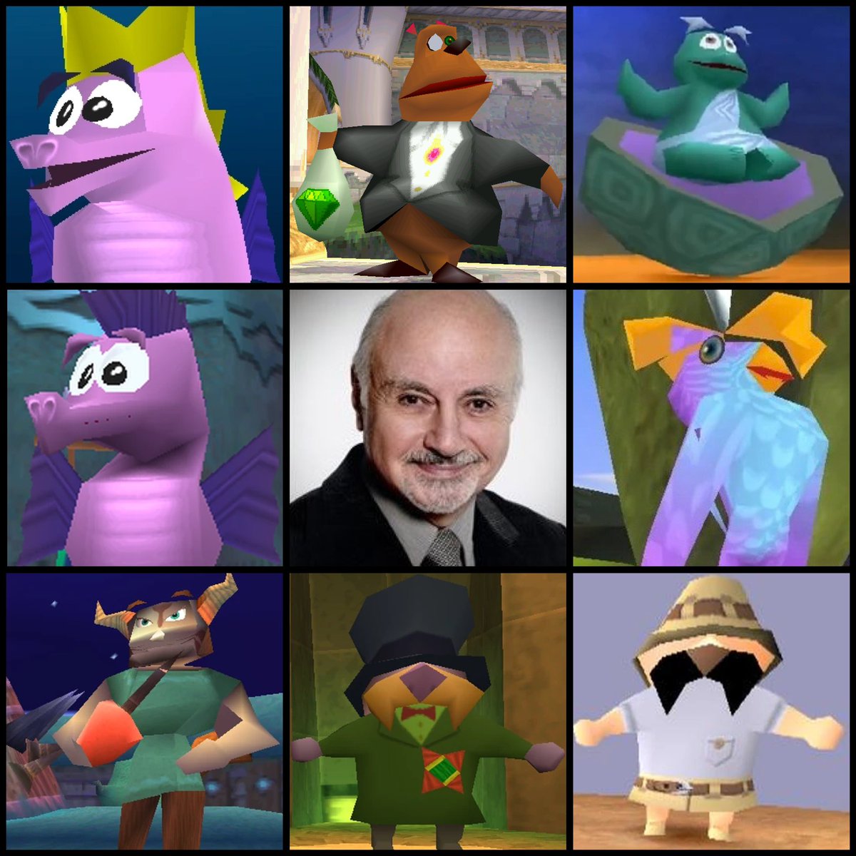 SpyroGaming406's tweet image. Didn’t realize this till now. 

Rest in peace Milton James, who passed away in January 1st, 2018. The original voice of Moneybags, Tortiss, Fromit, Moppet, Gromit, Ripple, Hoppo, Flippy, Juliet, Satyrs, Mayor, and Basil in Spyro 2: Ripto’s Rage/Gateway to Glimmer.

#Spyro2