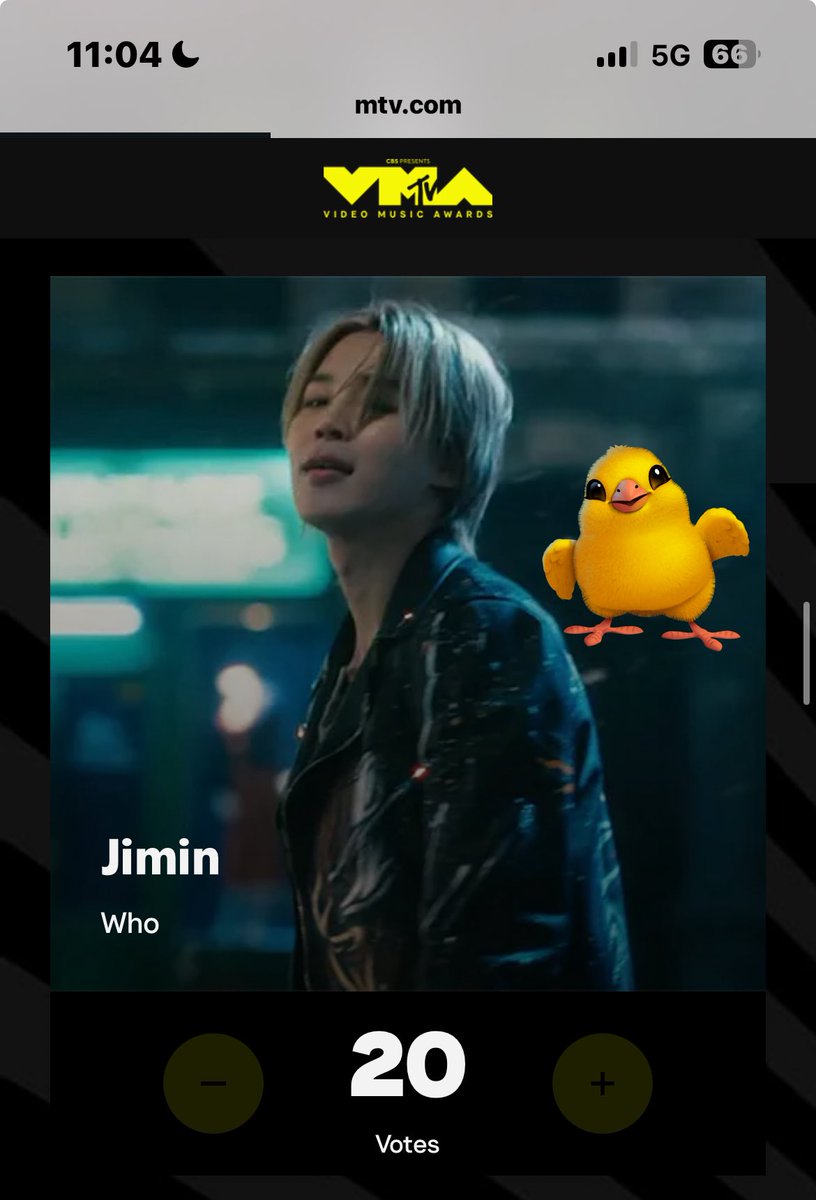 🚨ARMY HA COMENZADO LA POWER HOUR, VAYAN A VOTAR POR JIMIN, LOS VOTOS VALEN EL DOBLE (x20), NO SE CONFÍEN Y VOTEN CON TODAS SUS CUENTAS GOGOGO. 

🔗(mtv.com/event/vma/vote…)

DEN RT Y COMENTEN SUS CAPTURAS 

VOTE FOR WHO ON VMAS
VOTE FOR JIMIN ON VMAS 
#VoteForWHO_onVMAS