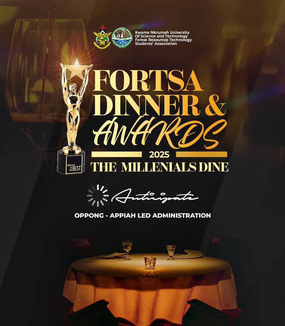 knustfortsa's tweet photo. *🌟✨A NIGHT OF ELEGANCE✨🌟*
                          *AND*
                  *EXCELLENCE*
       
Get ready to step into the spotlight at the Fortsa Dinner &amp; Awards 2025.🌟
Join us for an incredible Millennials Dine extravaganza.NOTE:Date, Venue and Time will soon be out. https://t.co/TDjHe3oEra