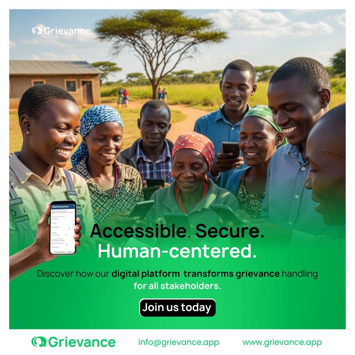 Grievance App (@grievance_app) on Twitter photo Accessible. Secure. Human-Centered.
With <a href="/Grievance_App/">Grievance App</a> , reporting & resolving issues has never been easier.
Accessible anytime
Fully secure
Designed for people, not bureaucracy
Start building trust today → grievance.app
Hashtags:
#GrievanceApp #Transparency #Trust Accessible. Secure. Human-Centered.
With <a href="/Grievance_App/">Grievance App</a> , reporting & resolving issues has never been easier.
Accessible anytime
Fully secure
Designed for people, not bureaucracy
Start building trust today → grievance.app
Hashtags:
#GrievanceApp #Transparency #Trust