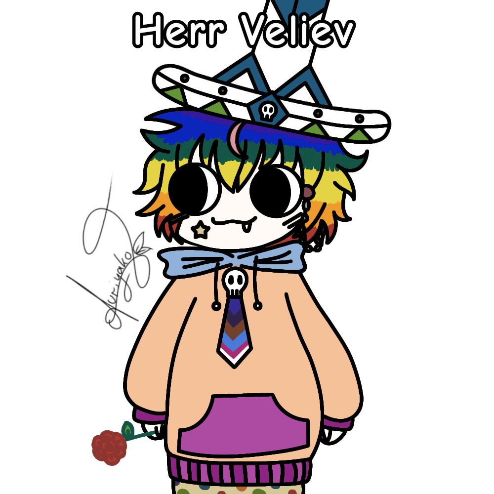 ENDLICH hab ich es mal geschissen bekommen und das Artwork für <a href="/HerrVeliev/">Herr Veliev | 🤡 Clown VTuber /🎨Artist</a> fertig gemalt. 🙈🫠 Wollte das eigentlich schon ewig fertig haben xD (sorry)
Einmal in grau wie alle anderen und einmal in Farbe. Ein Clown ohne Farbe sieht einfach irgendwie unvollständig aus. 🫶🤡🤗
