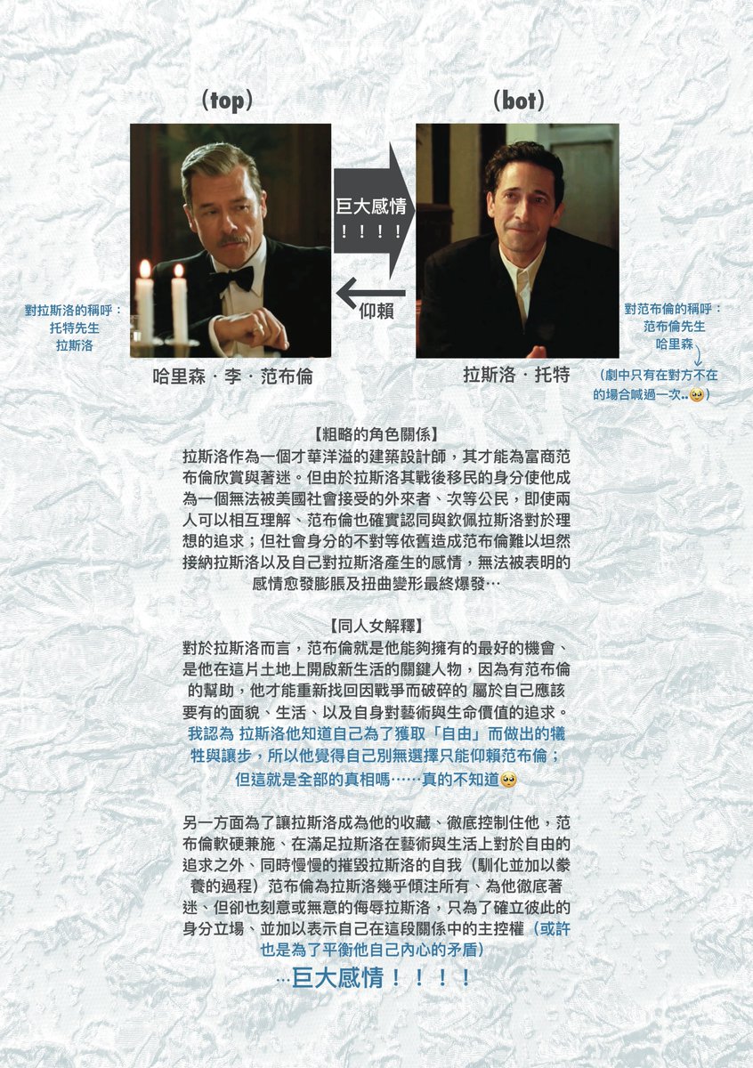 關係圖也更新好了..！我很盡量讓自己回歸公正角度去解釋他們了..但畢竟我是站在要推廣cp的立場所以難免會引人誤會吧嗚嗚🥹🥹 哎呦總之很美味啦！！