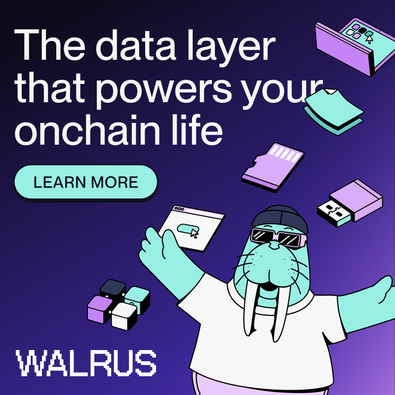 WalrusProtocol's tweet photo. Data, dApps, and decentralization — meet the data layer powering your onchain life.