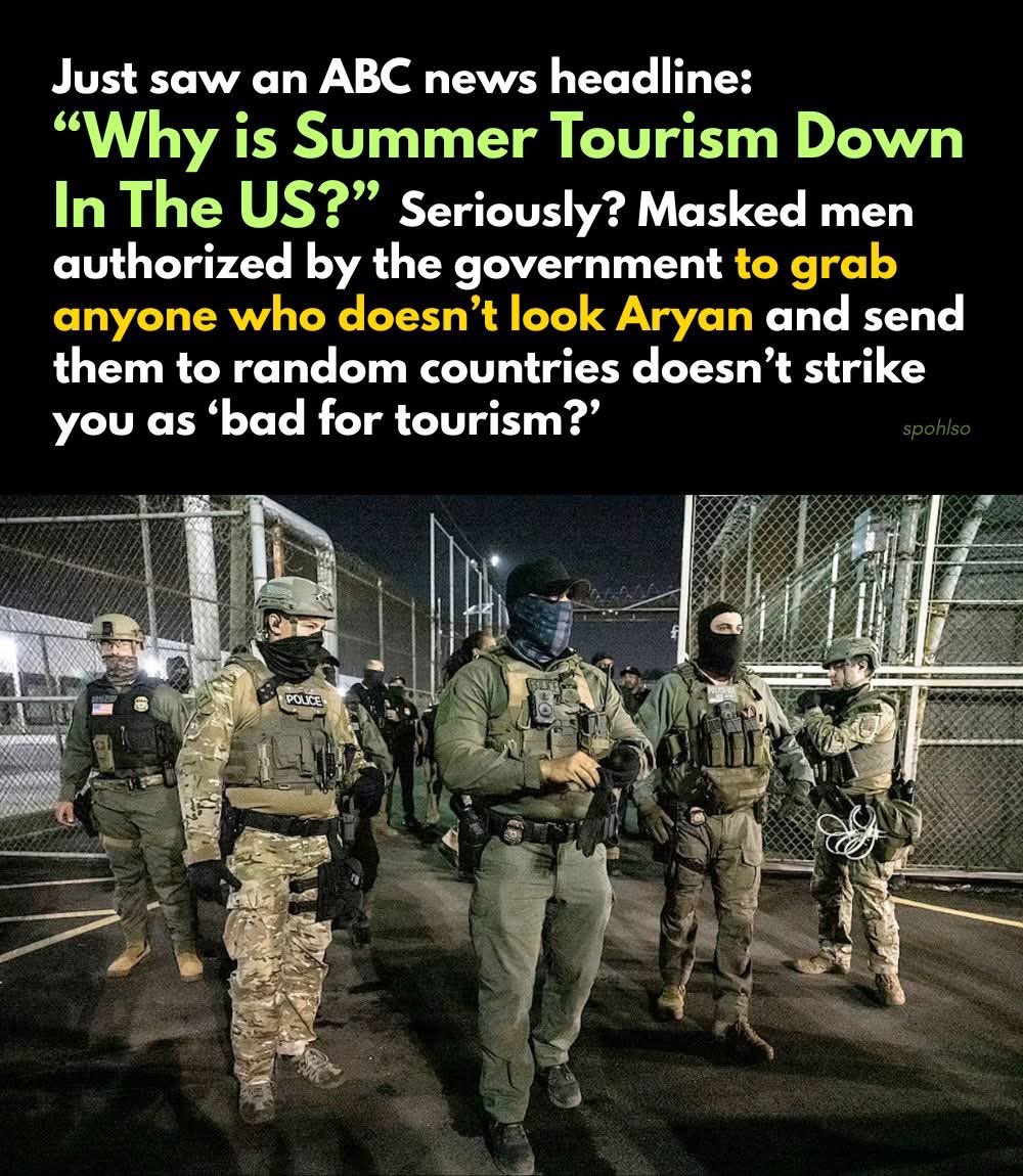 The big issue is the World Cup and the Olympics. Are people from other countries going to be safe in the U.S. with armed, masked thugs and goons roaming the streets.