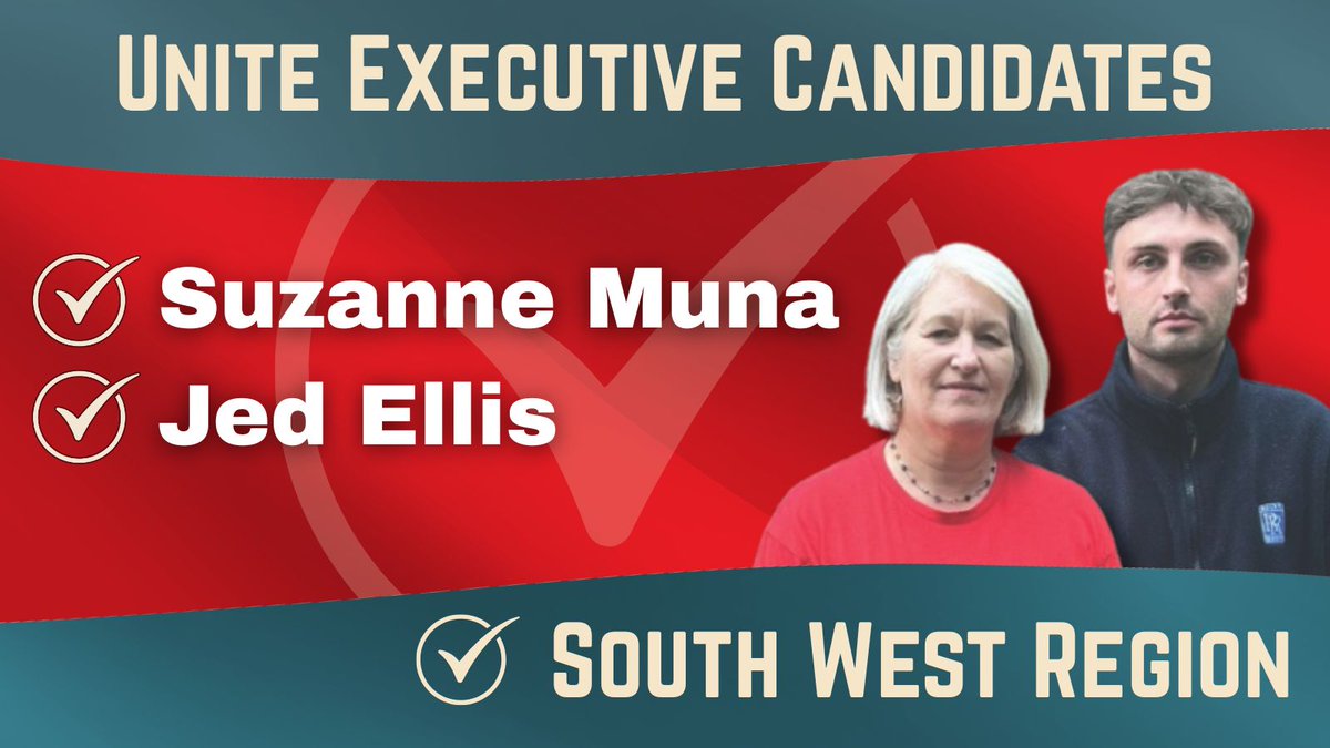 It's been a privilege to serve as the SW delegate on the Unite National Exec for 3 yrs. I'll be standing again, this time alongside Jed Ellis. 

We've achieved a lot, but still work to do to make sure our union reaches its full, powerful potential.